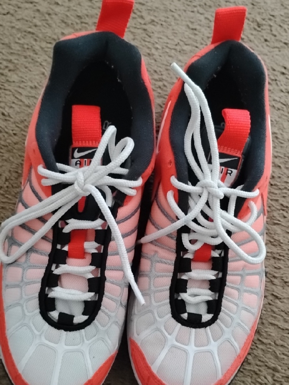 Nike Sneakers in White and Bright Coral